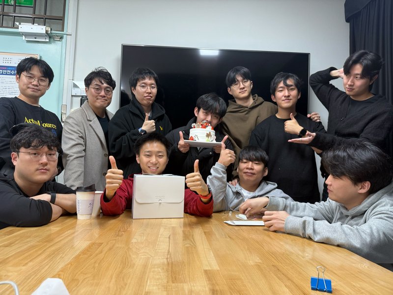Birthday celebration in the lab