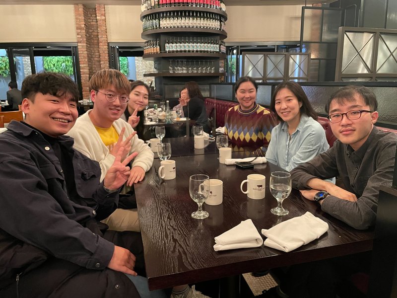 Team dinner during SPIE Photonics West 2022, San Francisco