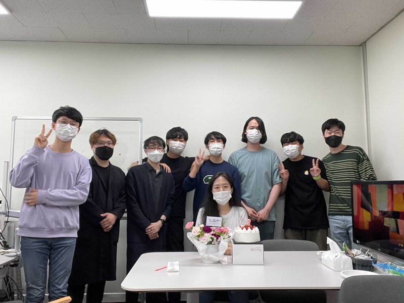 Lab celebration in May 2021