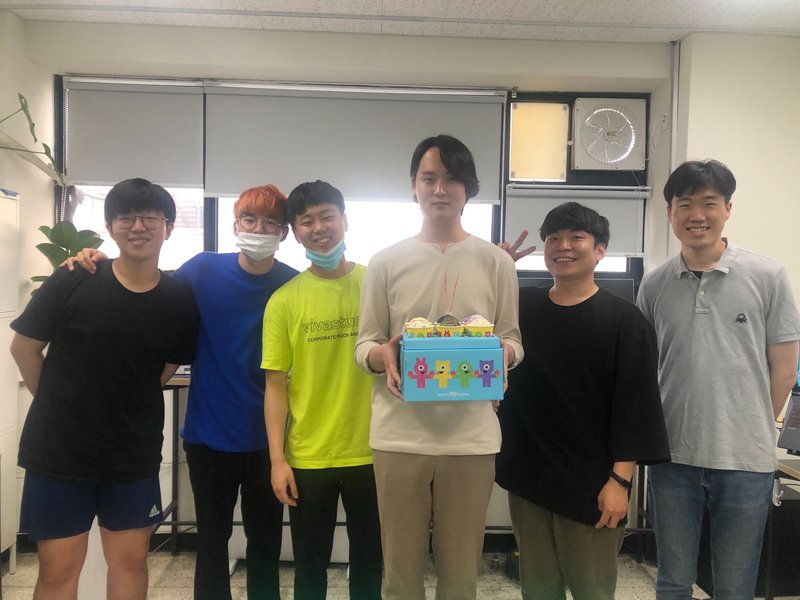 Birthday celebration in the lab