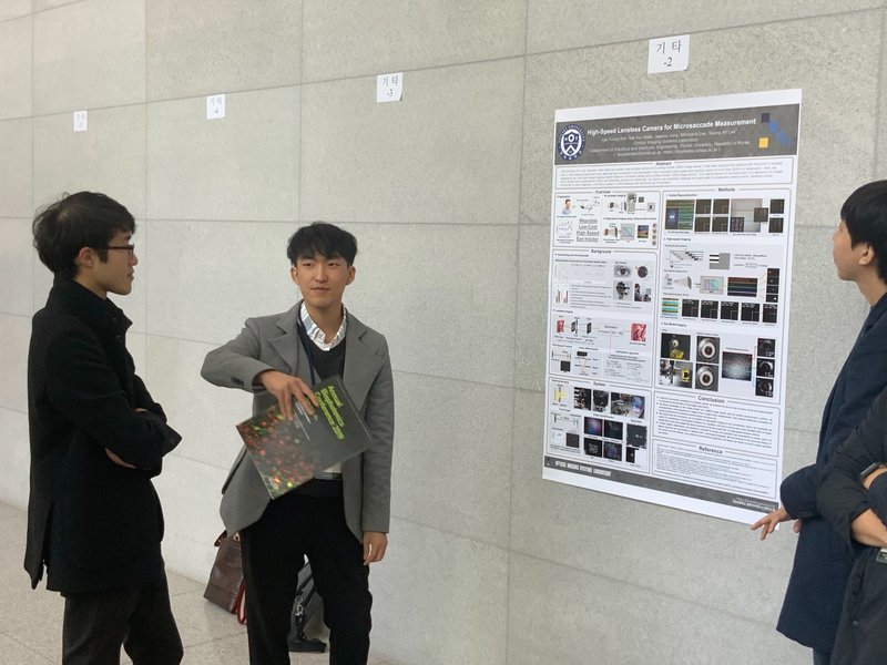 Poster on the high-speed lensless camera at the Annual Biophotonics Conference 2019