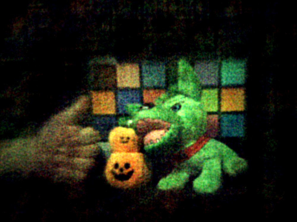 Reconstructed image of a real tabletop scene captured with a custom phase-mask lensless camera.